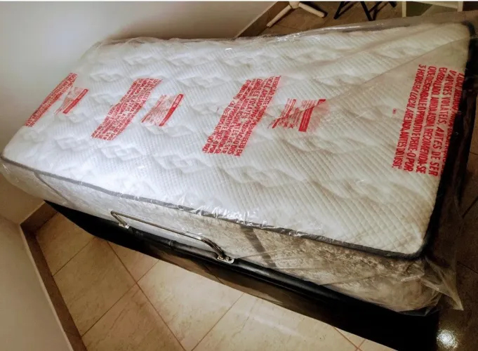 Colchão Orthopur + Box baú Ortobom