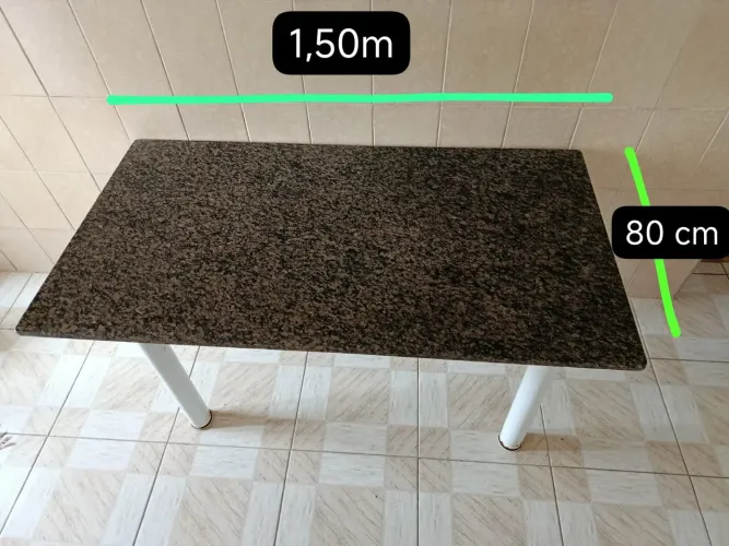 Pedra de mármore 150cm/ 80cm