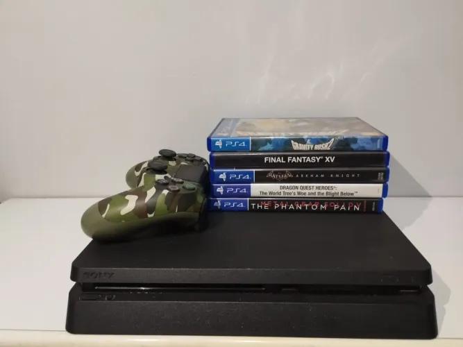 Ps4 1tb controle 5 jogos