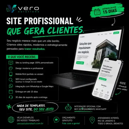 Site Profissional para Pequenos Negócios ? Entrega em até 15 dias