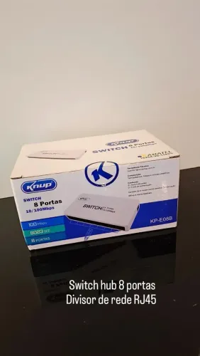 Switch hub 8 portad Divisor de rede RJ45