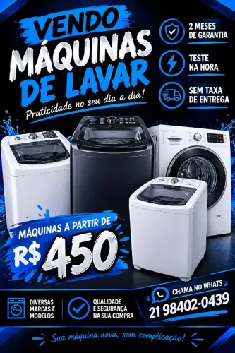 máquinas de lavar roupa 