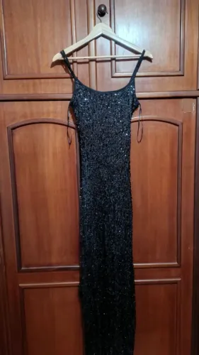 Vestido Paetê Preto Renner