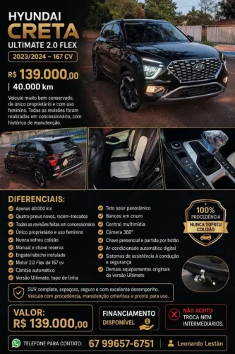 Hyundai Creta Ultimate 2.0 16V Flex AUT 2024