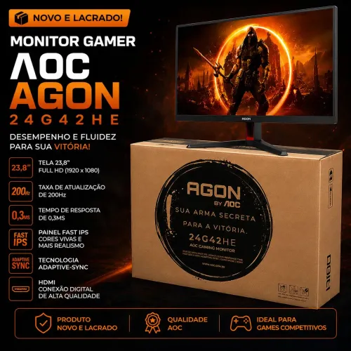 MONITOR GAMER NOVO E LACRADO!
