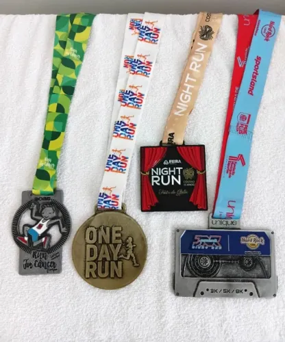 Kit 4 Medalhas de Maratona - Edições Especiais