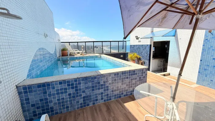 Bahia Suítes Residence - Cobertura Duplex Mobiliada - 2/4 - 2 suítes- Varanda - Piscina Pr