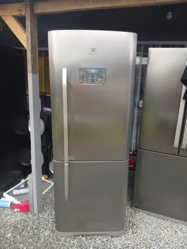 ? VENDOO ÓTIMA GELADEIRA ELECTROLUX INOX FROST FREE INVERSE