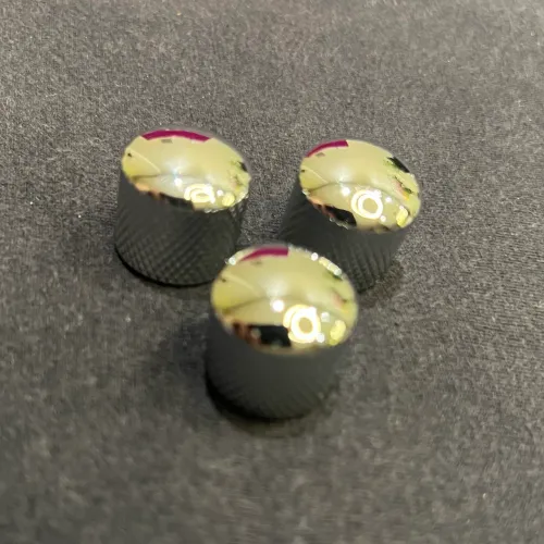 Knobs originais metal sterling sub music man kit 3 unidades prateado
