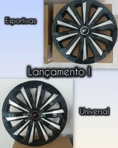 Calotas esportivas universal lançamento 2026 aro 13,14 e 15