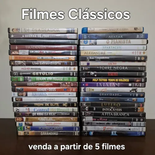 Filmes Clássicos Nacionais e internacionais - venda a partir de 5 filmes (ler legenda)