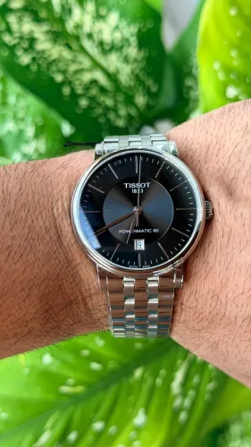TISSOT CARSON AUTOMÁTICO BLACK DIAL NOVO/SEM USO