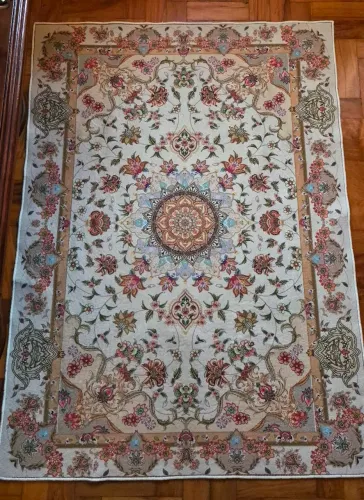 Tapete Belga Botanicals sem pelos anti derrapante Tam 1.40m x 1.0m