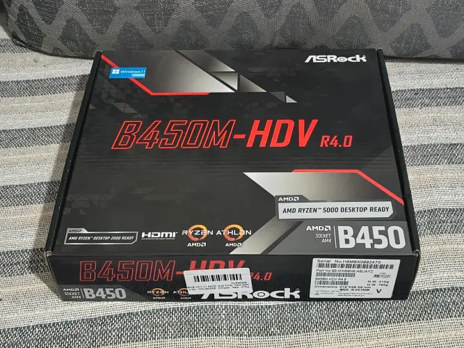 Placa Mãe Astock B450M - HDV r4.0