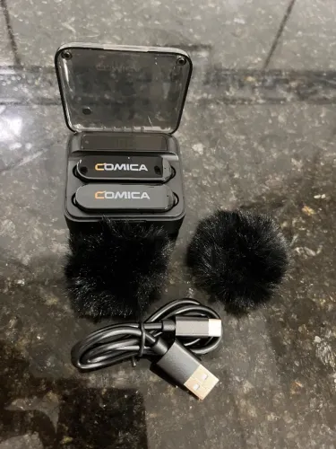 Microfone NOVO Comica Vimo S Mi 2.4G Dual