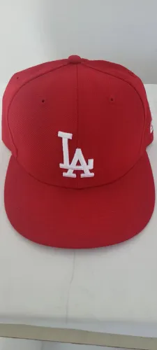 Boné Los Angeles Dodgers MLB tamanho 7 1/4 vermelho