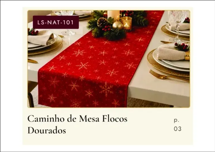 Caminho de mesa natalino