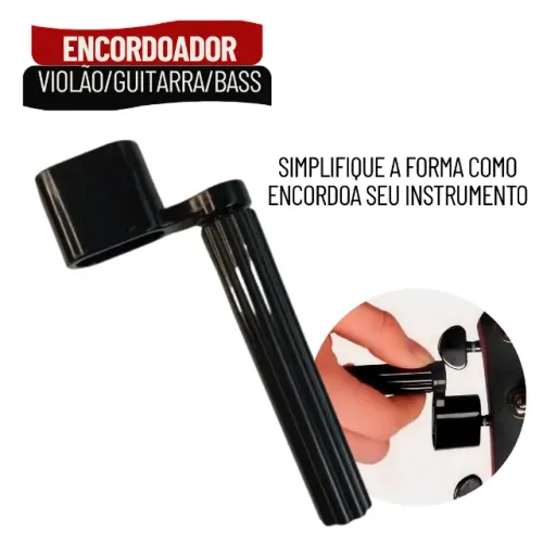 Encordoador Enrolador de Cordas para Violão e Guitarra com Troca Rápida - SMS13