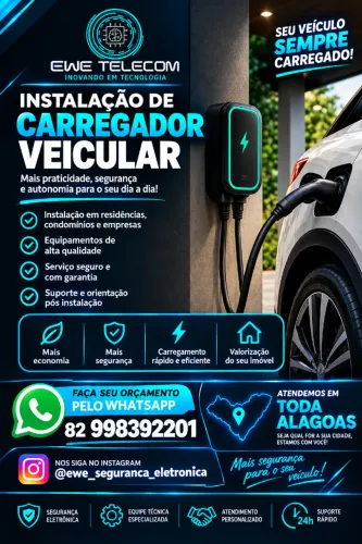 INSTALAÇAO DE CARREGADOR VEICULAR E TOMADAS VEICULARES DE  TODOS OS MODELOS