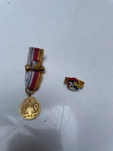 Medalha Ordem do Mérito Judiciário Militar Pingente e Lapela