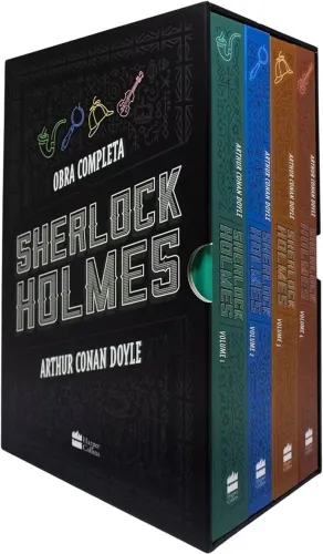 BOX SHERLOCK HOLMES OBRA COMPLETA CAPA DURA LACRADO