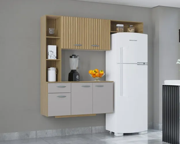 PROMOÇÃO  ! COZINHA COM BALCÃO  ISIS 163 EM  6 X SEM JUROS!