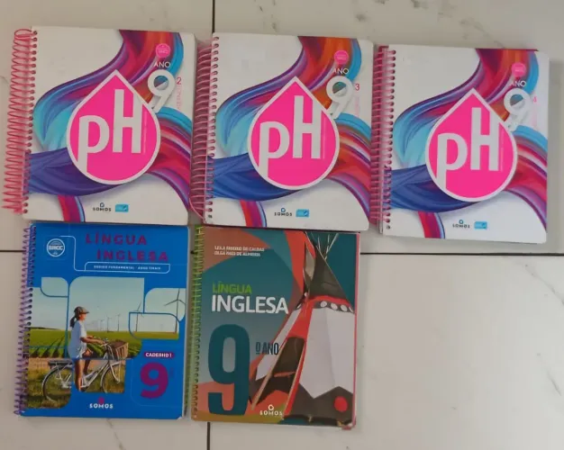 Kit livros didáticos 9° - pH Somos Educação 