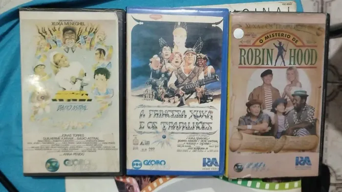 Lote VHS globo vídeo ( super Xuxa , Robin hood e princesa Xuxa 