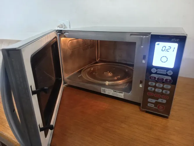 Microondas inox30 litros brastemp smart food
