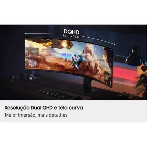 Monitor Gamer Curvo Samsung Odyssey G9 49", DQHD, 144Hz, 1ms, FreeSync Premium Pro
