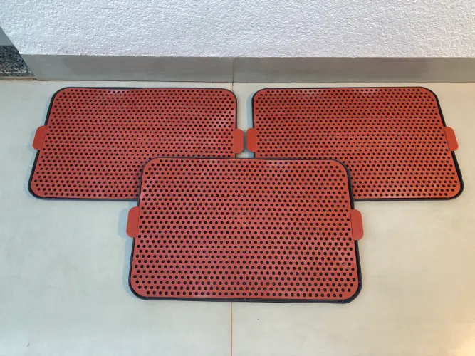 Kit 3 placas banheiro sanitário canino