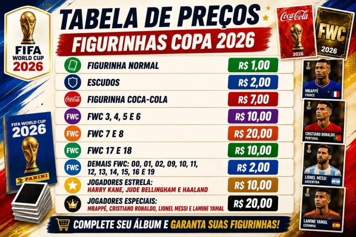 Figurinhas copa do mundo 2026 panini