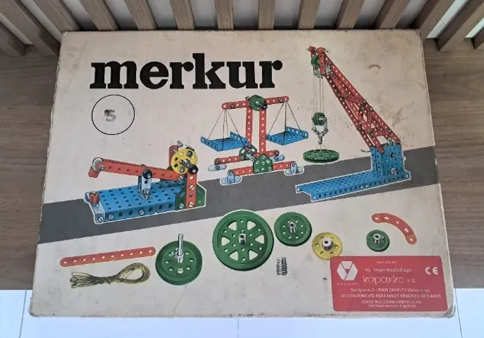 Kit Construção Metal Merkur 5 Vintage Original Made in Tchecoslováquia