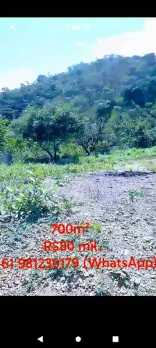 Vendo lote de 700m² no Capão da Onça. Paranoá -DF