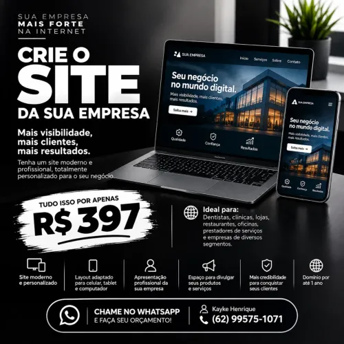 CRIE O SITE DA SUA EMPRESA