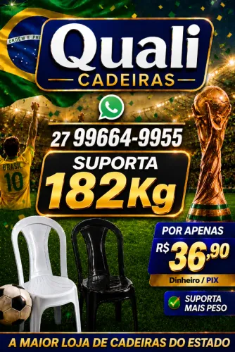 CADEIRA DE PLASTICO 182KG