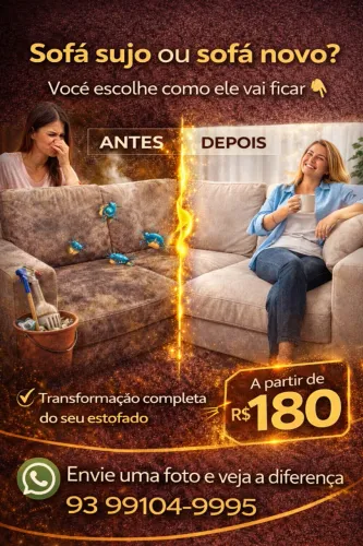 Últimos horários para higienização de estofados em Santarém