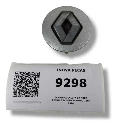 Tampinha Calota Da Roda Renault Duster Sandero 2015 2020 Prata