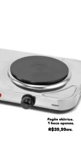 Fogão elétrico. 