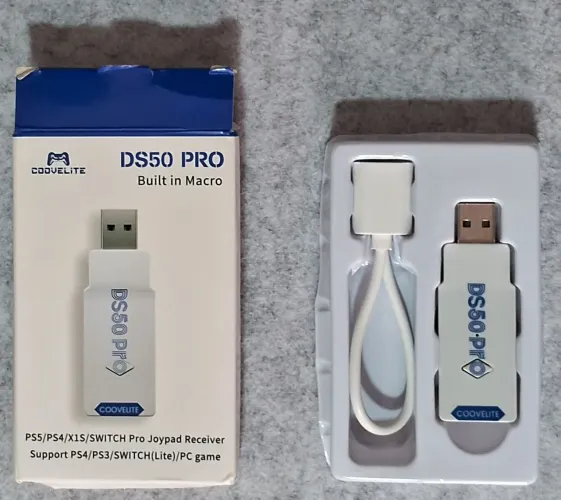 Dongle para Controle sem fio Compatível Xbox, PlayStation, Nintendo