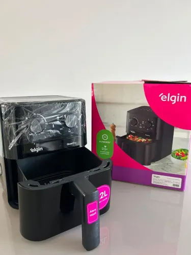 Fritadeira Elétrica Air Fryer Quad Fry 4,2 Litros 1400w Preto Elgin