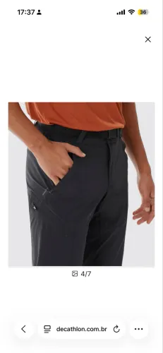 Calça masculina Quechua 42