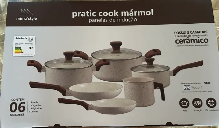Jogo de Panelas de Cerâmica
