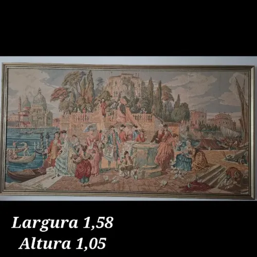Quadro Tapeçaria Gobelin Original