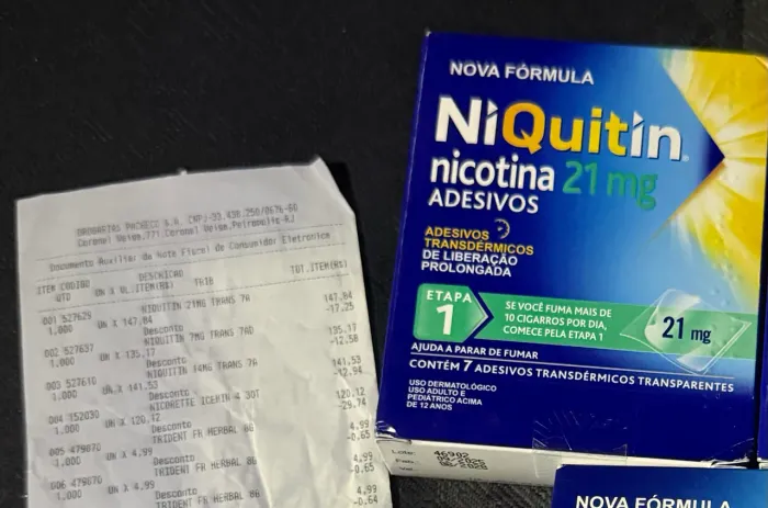 Adesivo de nicotina ETAPA 1