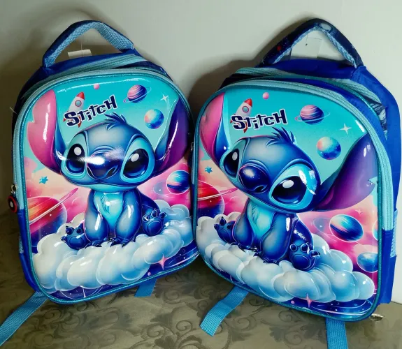 Mochila em alto Relevo Stitch
