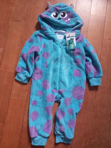 Kigurumi infantil Mostro S.A NOVO na etiqueta tamanho 1 ano