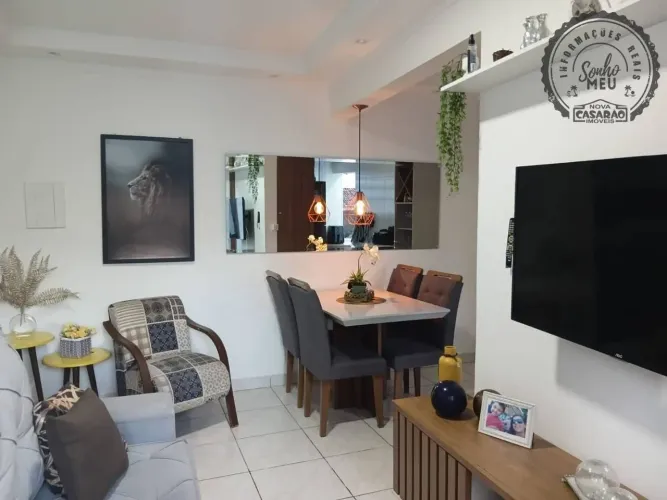Boqueirão 45 m² 1 dorm Próximo ao mar Pronto para morar e 1 vaga