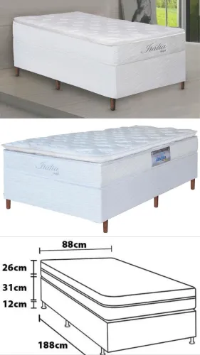 Vendo cama de solteiro nova,esta no plastico