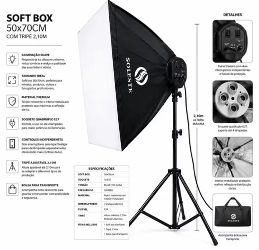 Kit 2 Softbox SOLESTE